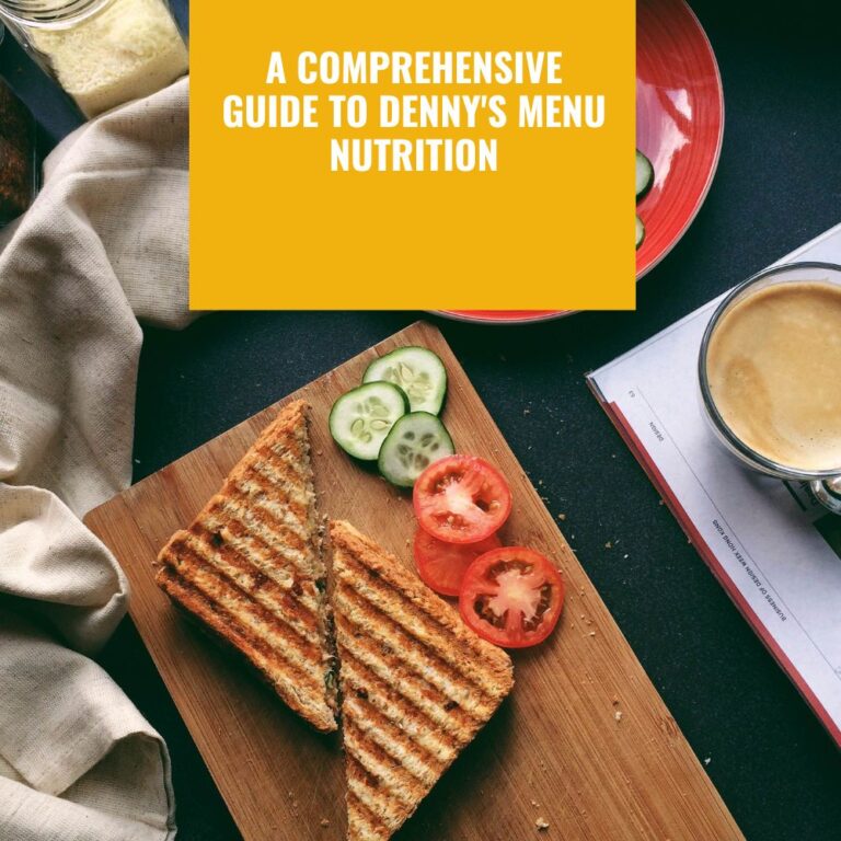 Denny's Menu Nutrition